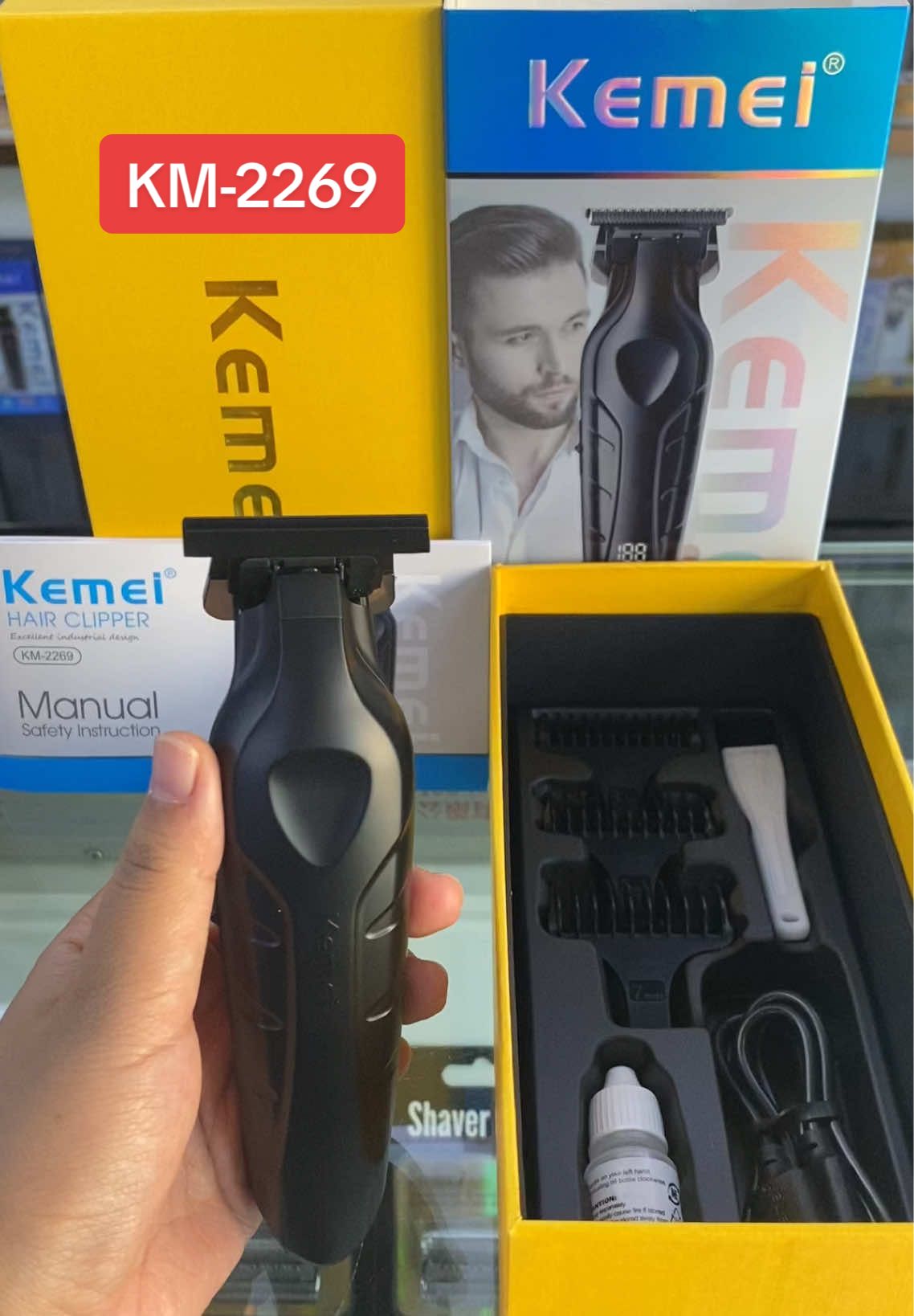 KM-2269 hair trimmer.similar as KM-2299#kemeifactory #kemeitrimmer #barbershop #barberia #km2269 