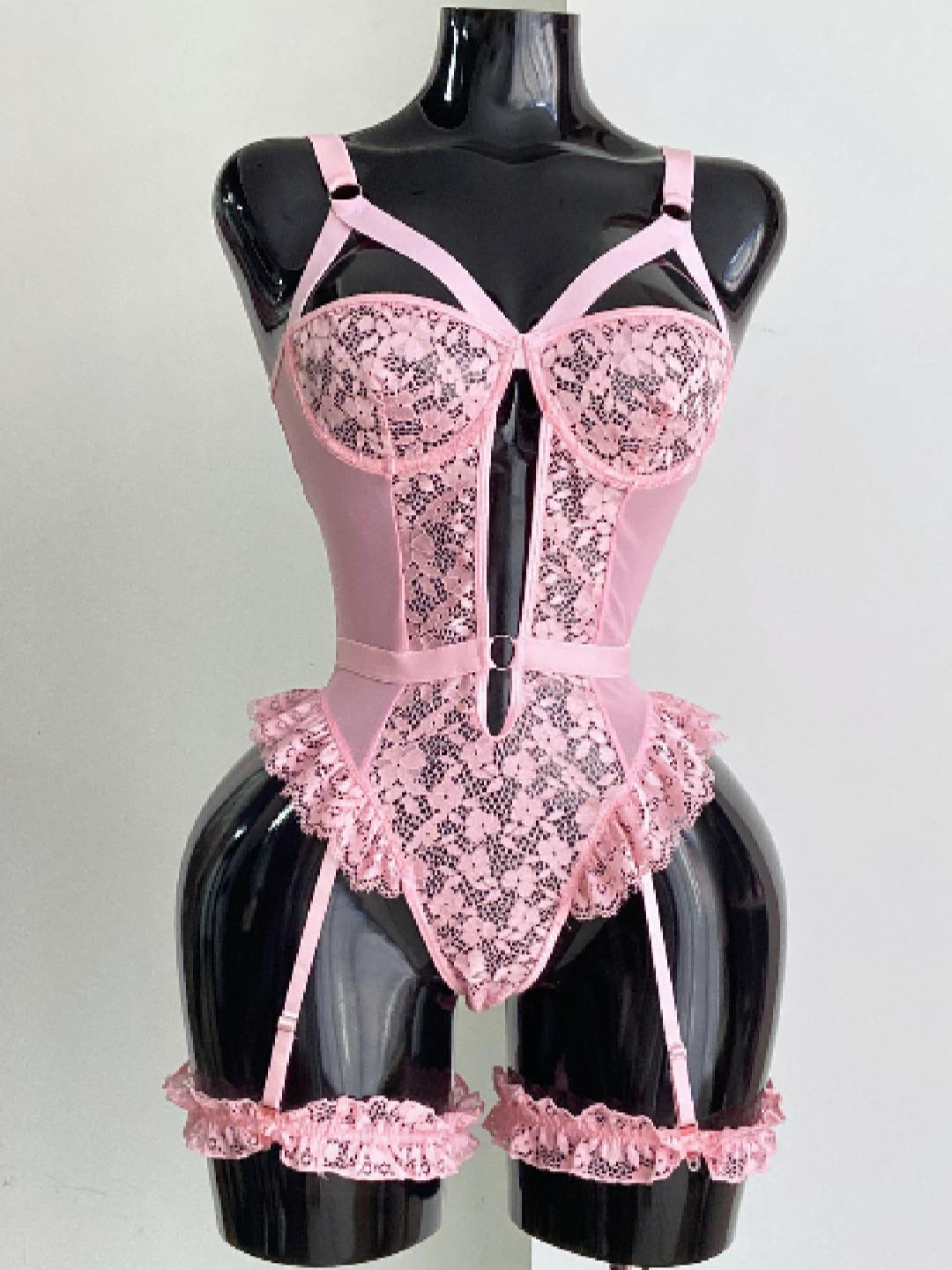 One-piece Magic 💕🌸 Pink that makes hearts race 💃#lingeriewear #pjs #sleepwear #bodysuit #meyes #meyesuk #meyeslingerie #nightdress