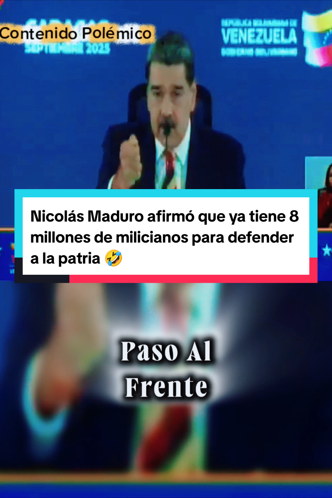 la broma del día que le hizo a Trump, 8,2 millones de venezolanos van a defender la patria en contra de los Estados Unidos. #nicolasmaduro #humor #trump2025  #milicianos #intervencionmilitar 