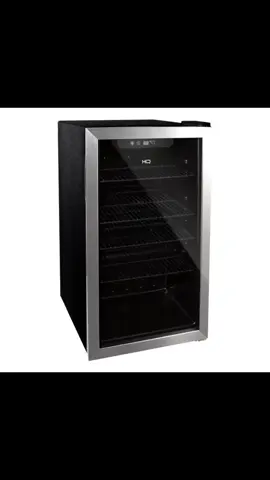 Cervejeira Expositor Vertical HQ Vidro Duplo 125 Litros Preta E Inox HQ-125CEVPV 110V. ##cervejeira##vertical