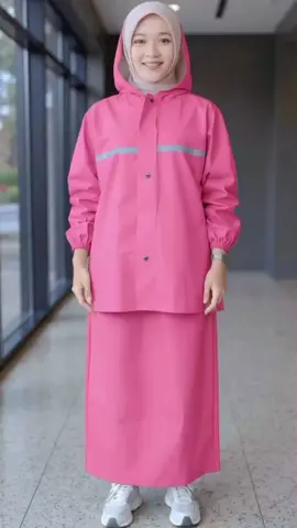 Jas hujan SENWIL pastel 🌸 setelan rok elegan, anti tembus & praktis dipakai ✨ #SenwilRaincoat #JasHujanRok #OOTDStyle #musimhujan  #viralindo
