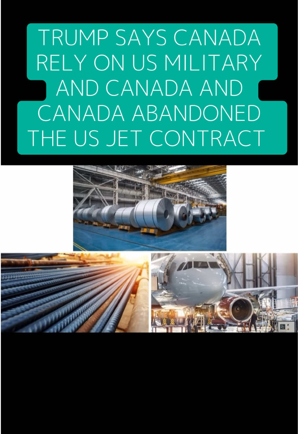 Trump says Canada Rely On US military, Canada turn to Germany for Submarines #canada #usa #usnews #trendingnews #geopolitics 