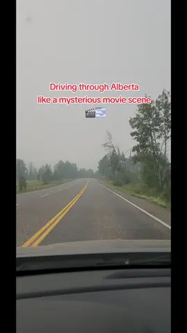 Driving through Alberta..smoke edition #trailblazer #roadtrip #smoky #fireseason #fyp 