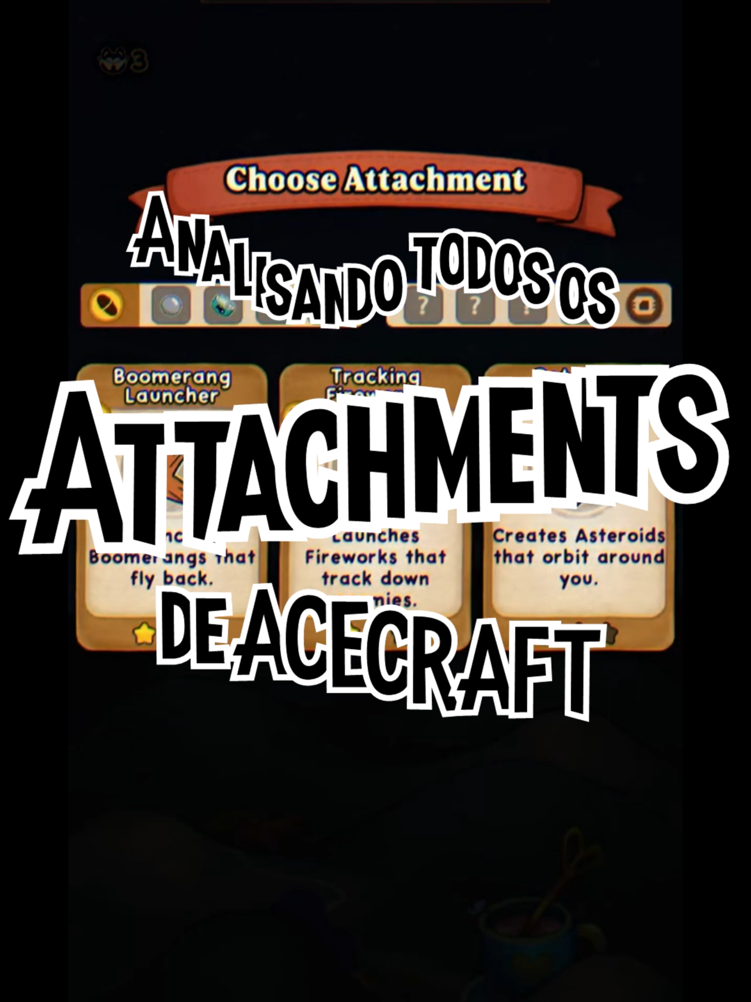 Analisando todos os Attachments de Acecraft! #1 #acecraft #dicas #ranking #tierlist