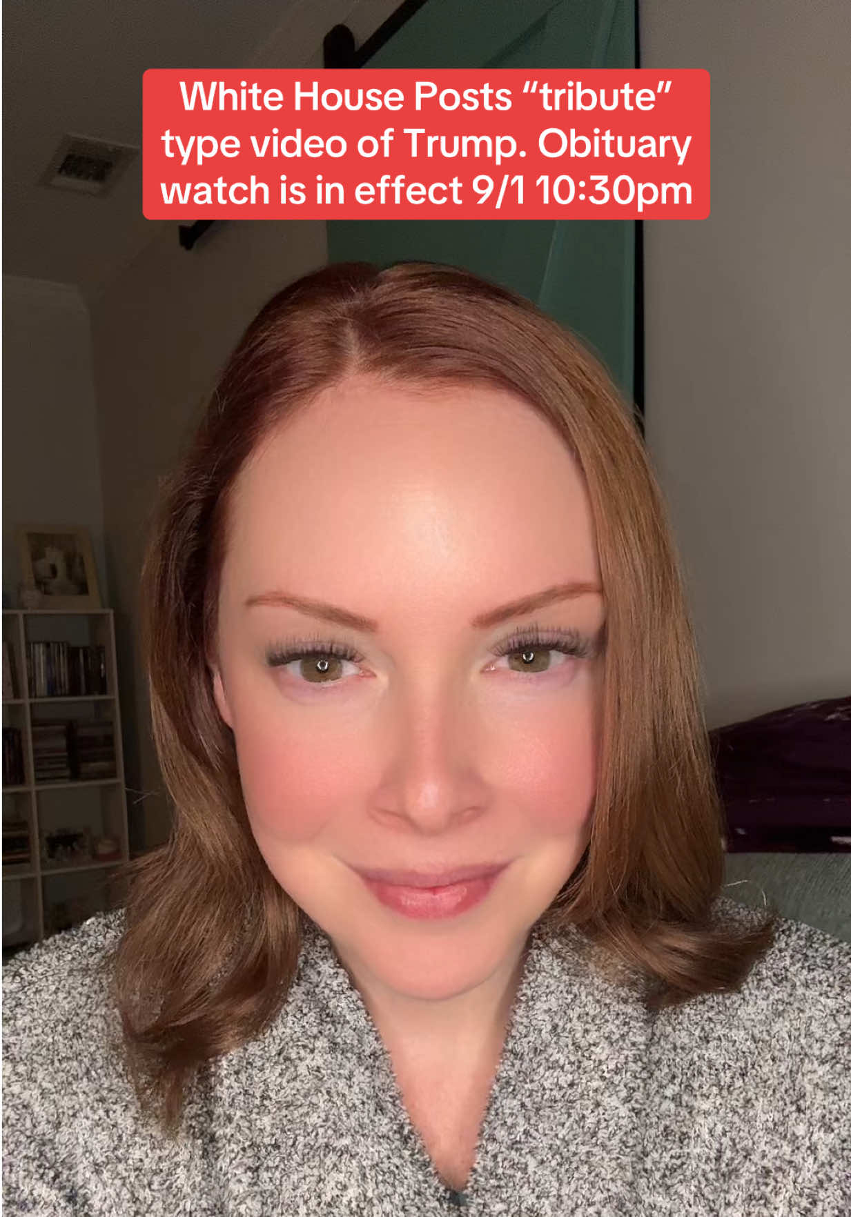 White House posts “in memoriam” type tribute. One cankle might be in the casket #news #trump #whitehouse #fyp #fypシ #fypシ゚viral 