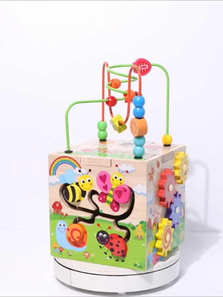 Wooden Activity Cube Toy MMM855 #woodenactivitycubetoy #activitycube #educationaltoy #learningthroughplay #funplay #creativeplay #kidsactivity #imaginativeplay #kids #toys #byj #byjtoys #byjtoys❤️