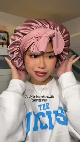 Replying to @𝐉 day 5 of being a curly hair girl😭 today we are bringing back curls with just water (except for my ends needed some help bc it was bleached before) 