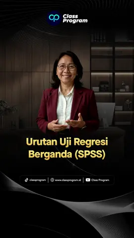 Regresi berganda di SPSS punya urutan uji yang nggak boleh dilewati. Mulai dari uji normalitas, heteroskedastisitas, hingga analisis regresi linier berganda. Di Class Program, kamu bisa belajar step-by-step bersama Mentor agar paham setiap tahapan uji. Jadi bukan cuma sekadar ngikutin template, tapi benar-benar ngerti cara kerja analisisnya. Kalau kamu mau lebih lancar ngerjain penelitian, yuk gabung di Class Program dan belajar statistik dengan cara yang lebih jelas! 
