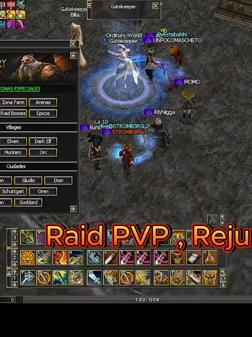 Se Re picooo En el Raid PVP lo malo que eran 3 Clanes sin pegarse para garnos sola mente el raid#streaming #l2ordinaryworld #paratii #lineage2interlude #vidal