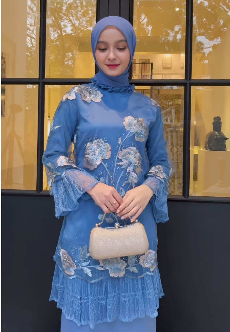 Tim warna denim fix wajib punya✨🥰 #dresskekinian #hijablabel_hl #ootdhijabstyle #fyp #dresskondangan 