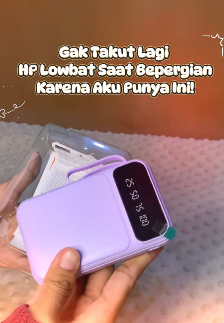 Powerbank super lengkap bangett, anti ribet gausah bawa kabel cas sendiri soalnya udah ada 4 kabel HP jadi masuk ke jenis HP apa aja! Udah gitu ini fast Charging kapasitas baterainya 20.000 mAh! 😍🔥 #powerbank #powerbanklentiven #powerbankfastcharging #powerbankviral 