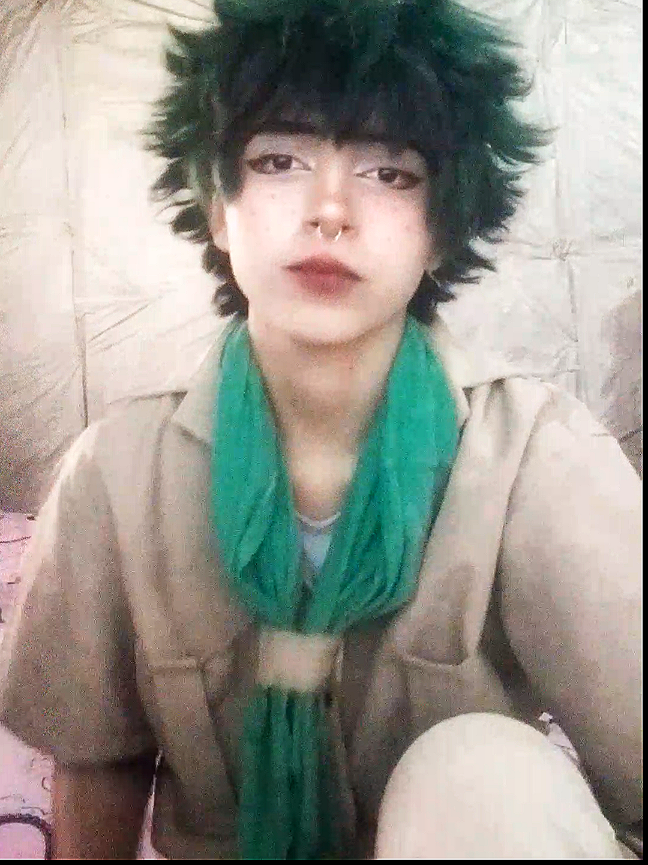 de verdad que ya estaba re sudado 😭 #myheroacademia #izukumidoriya #dekucosplay #cosplay #myheroacademiacosplay 