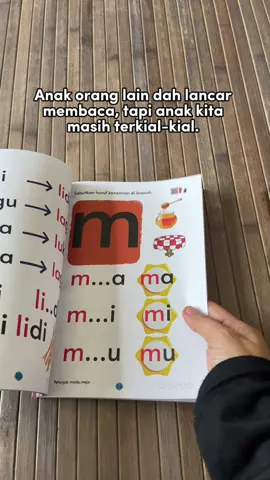 Kalau anak masih tak lancar membaca. Mungkin cara kita yang tak sesuai dengan cara pembelajaran anak. Buku sesuai untuk anak-anak mula membaca. #buku #membaca #anak #sabar #parenting 