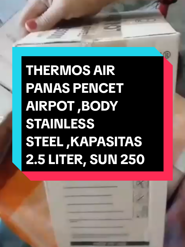 THERMOS AIR PANAS PENCET AIRPOT ,BODY STAINLESS STEEL ,KAPASITAS 2.5 LITER, SUN 2500 yu dapatkan sekarang jangan tunggu lama lama#termos #termossultan #airpanas #fypage 