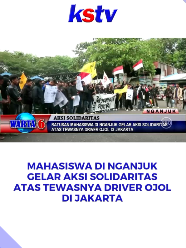 Mahasiswa Di Nganjuk Gelar Aksi Solidaritas Atas Tewasnya Driver Ojol Di Jakarta #aksisolidaritas #mahasiswa #infonganjuk #affankurniawan #polri 