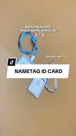 Buat taruh kartu dll bisa banget anti ribet deh #nametag #nametaglanyard #nametagidcard #nametagkartu #fyppppppppppppppppppppppp 