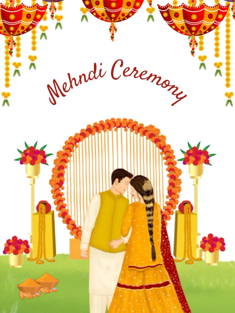 Mehndi invitation 💌  Paid work only  Follow me for more Welcome to eshal's graphics & art ✨😊 