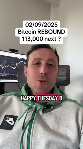 Crypto update 02/09/2025 : #bitcoin rebound incoming ! 113k -115k could be next.  #btcnews #crypto #cryptotrading #altcoins 