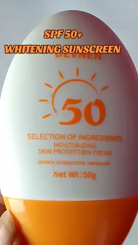 #SPF 50 Sunscreen Whitening Sunblock Cream Wajah dan Badan Sunscreen Sun Protect & Moisture Pelindung dari Sinar Matahari Tidak Lengket Tahan Air Mencegah Penuaan dini Membantu Mencerahkan#SPF 50 Sunscreen Whitening Pemakaian Sebelum beraktivitas di luar Rumah  #Temen