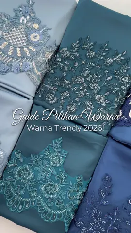 Suka warna soft atau bold? Kami ada tiga pilihan warna biru yg pasti buat semua rambang mata 😍 Setiap warna ada auranya tersendiri, sesuai untuk semua majlis 🥰 jadi yg mana satu pilihan hati? #sedondonibudananak #temaraya #jombeli #trending #tealblue