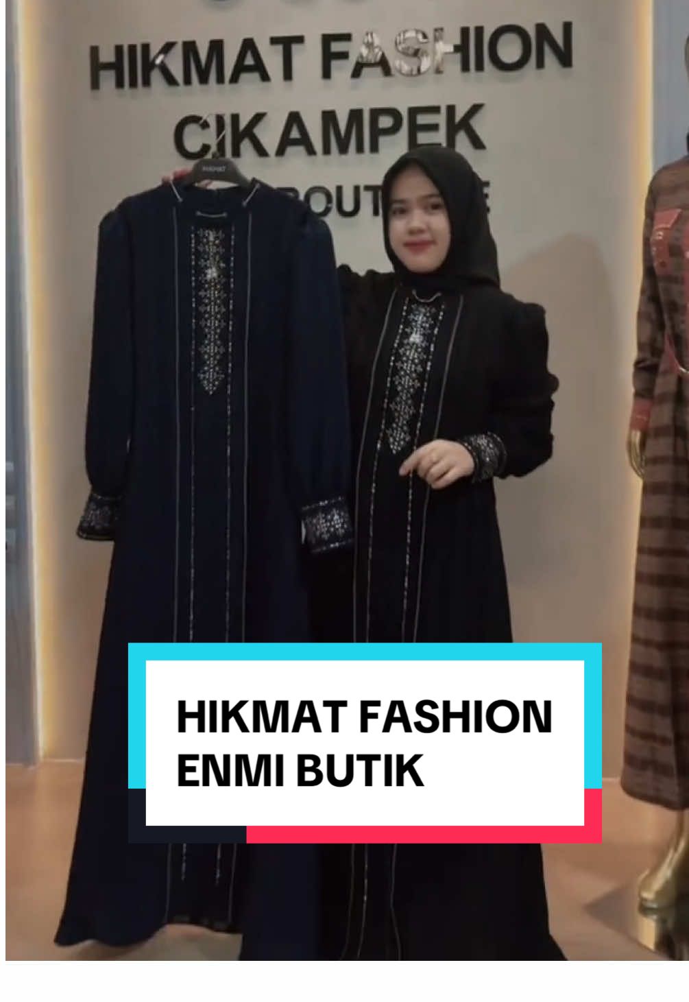 Abaya hikmat original D8425 Black & Navy 🥰 #abayahikmat #hikmatfashion #hikmatfashionoriginal #enmibutik #abayaoriginal 