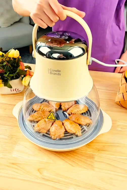 air fryer bentuk bohlam! 💡✨ goreng tanpa minyak dengan style yang lucu dan futuristic. hasilnya renyah sempurna! #airfryerbohlam #alatdapur #masakpraktis#tiktokindonesia#fyp