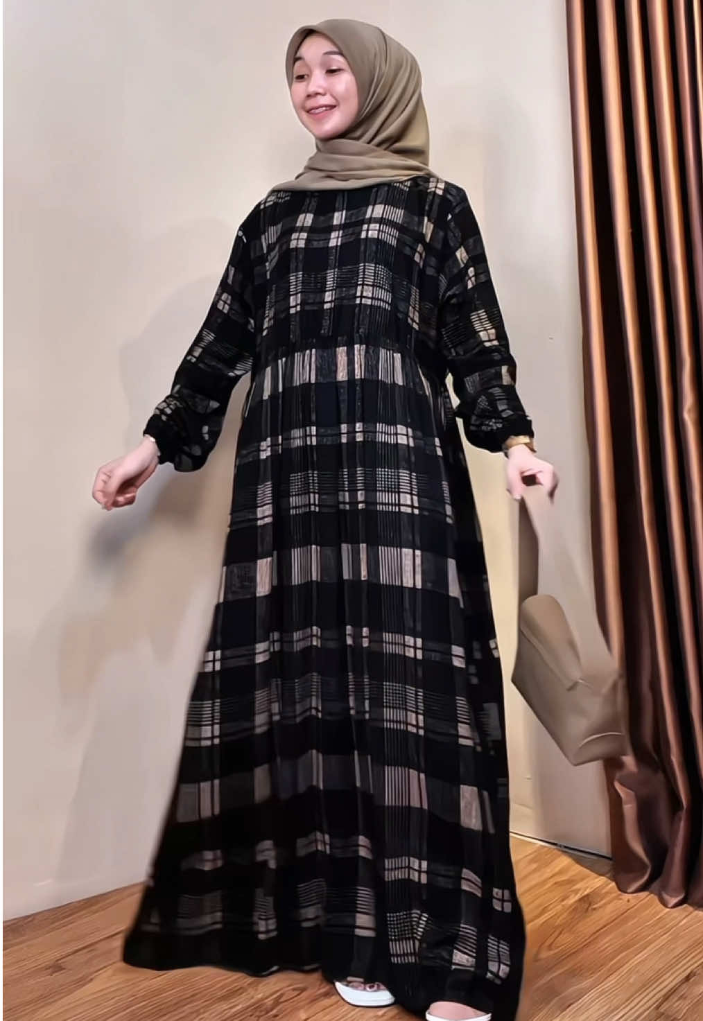 midi dres rayon #mididres #ootdhijab #fyp #gamiskekinian #gamis 