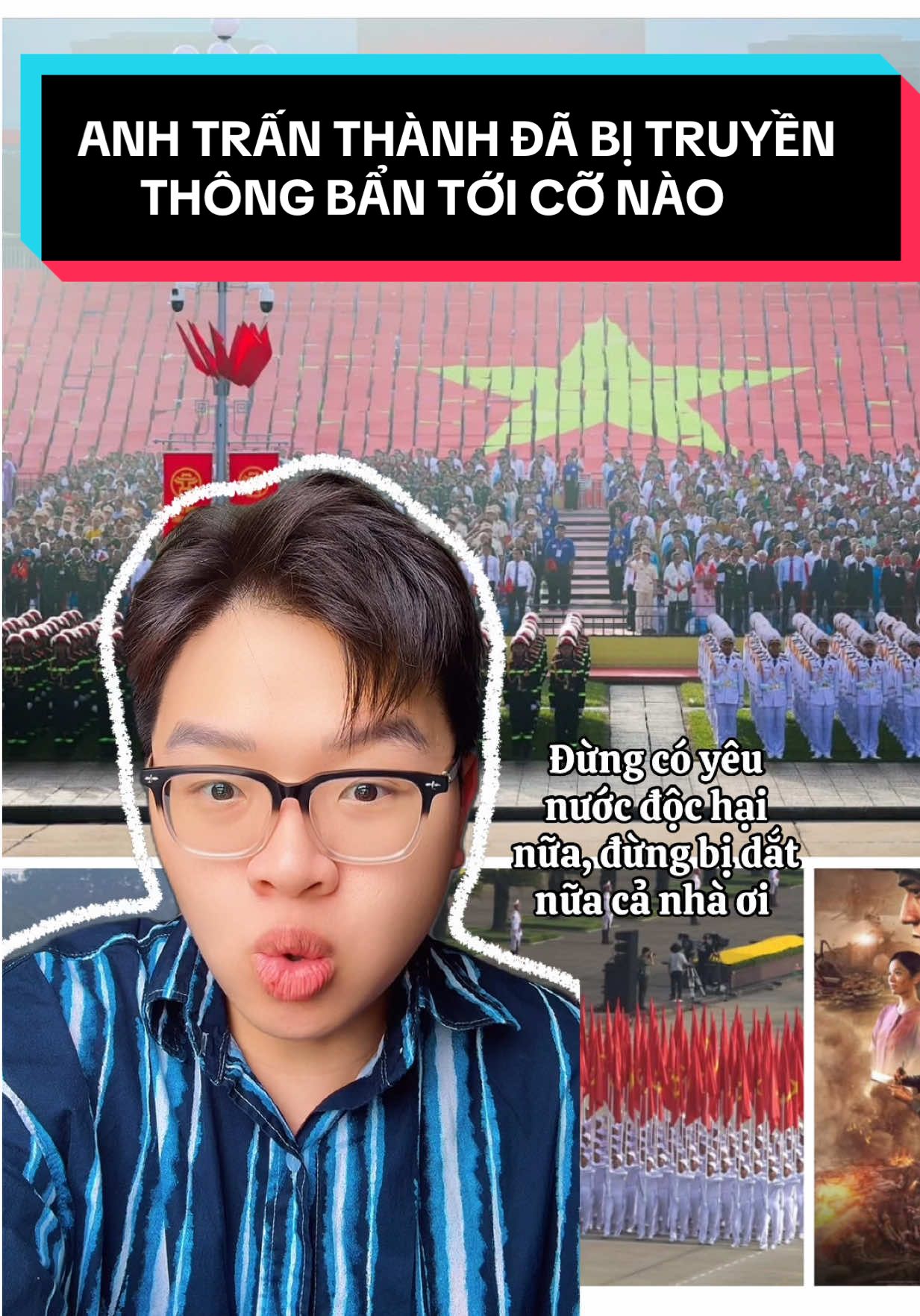 Mọi người ơi yêu nước là tốt mà đừng bị dắt rồi yêu nước độc hại nữa ạ #tranthanh #yeunuoc #quockhanh #tronghieusapom 