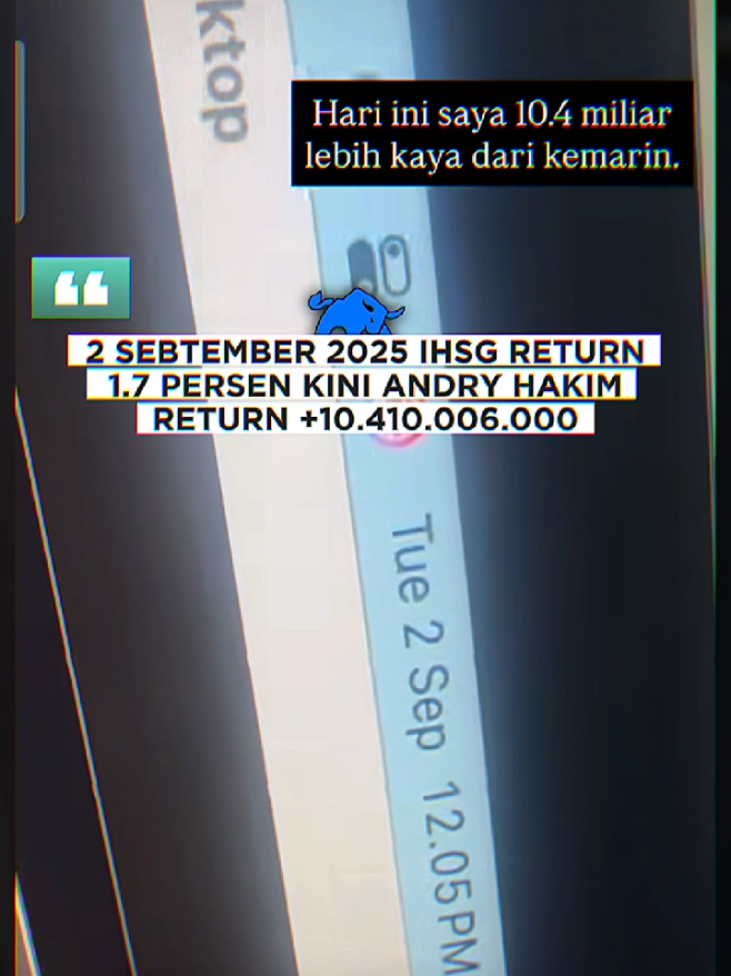 BERITA NEWS🚨 : IHSG Penyebab IHSG naik hari ini disebabkan oleh beberapa faktor, antara lain ¹: - *Sentimen Dalam Negeri*: Pelaku pasar menantikan hasil Rapat Dewan Gubernur (RDG) Bank Indonesia (BI) yang akan menentukan kebijakan moneter, sehingga memberikan dampak positif pada pasar saham. - *Ekspektasi Pemangkasan Suku Bunga*: Pasar mengharapkan BI akan mempertahankan BI rate di level 6,25% dan memberikan keputusan kebijakan moneter yang akomodatif dan pro stabilitas. - *Data Ekonomi Amerika Serikat*: Rilis data ekonomi AS yang menunjukkan kenaikan Industrial Production MoM dan penjualan ritel yang tumbuh kurang agresif namun tetap positif, meredakan kekhawatiran akan perlambatan tajam dalam ekonomi AS. - *Sentimen Domestik*: Sentimen domestik menjadi pendorong rebound IHSG, dengan pelaku pasar mengharapkan pemangkasan suku bunga The Fed sebagai upaya menjaga ekonomi AS. Namun, perlu diingat bahwa pergerakan IHSG dapat dipengaruhi oleh berbagai faktor, baik internal maupun eksternal, sehingga penting untuk memantau perkembangan pasar secara terus-menerus. #beritasaham #beritatiktok #IHSG #andryhakim #fyp