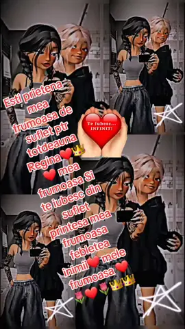 ❤️⭐️❤️⭐️❤️⭐️Regina ❤️👑❤️mea frumoasa Sa nu uiti ca estii in inima ❤️👑❤️mea sin sufletul meu ptr totdeauna ❤️❤️🥰🥰🥰❤️❤️🌹🌹Ptr mine esti speciala febletea inimii mele frumoasa prietena mea favorita de suflet iti multumesc din suflet ca existi in viata mea iubita mea frumoasa❤️❤️🌹🌹🥰🥰❤️❤️❤️❤️🌹❤️❤️🌹🌹 Te iubesc din suflet printesa ❤️👑❤️mea frumoasa ingerasul meu frumos Ai grija de tine si tot binele din lume til doresc❤️❤️🥰🥰❤️❤️🌹🌹🌹🌹 Sa fi mereu fericita iubita sanatoasa pretuita implinita alaturi de cei dragi  Voi fi mereu linga tine inima ❤️mea frumoasa Te ador si pretuiesc din suflet Zâna mea superba ❤️❤️🌹🌹🥰🥰👑👑🌺🌺🌺🫂🫂💋💋🌸🌸Pupici dulci imbratisari calde ptr cea mai frumoasa scumpa deosebita minunata speciala adorabila păpusa mea frumoasa ❤️❤️🥰🥰🌹🌹🌹❤️❤️❤️🌺🌺❤️🌹🌹🥰🥰❤️❤️❤️🌹🌹🌹🤗🤗🫂🫂💋👑👑🌺🌺🥰🥰❤️❤️🌹🌹🌹❤️❤️❤️🥰🥰❤️❤️❤️❤️❤️❤️❤️❤️❤️❤️❤️👑👑💋💋🥰🥰❤️❤️❤️❤️❤️❤️❤️❤️❤️❤️❤️❤️❤️❤️