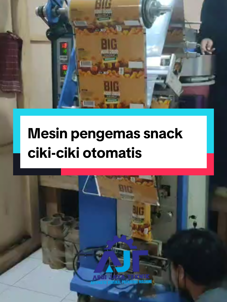 1. Kecepatan pengemasan 30-60 pcs permenit tergantung produk 2. Data listrik 1.300watt 3. Kapasitas kemasan hingga 1000gram 4. Dimensi mesin 100x100x200 5. Berat mesin ± 400kg #abdijayateknik #mesinpengemasotomatis #mesinpacking #mesinpackingciki #mesinpengemassnack 