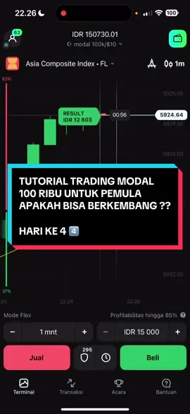trading modal 100 ribu untuk pemula #tradings #belajartrading #tradingtips #tradingmodal100ribu #trading100k 
