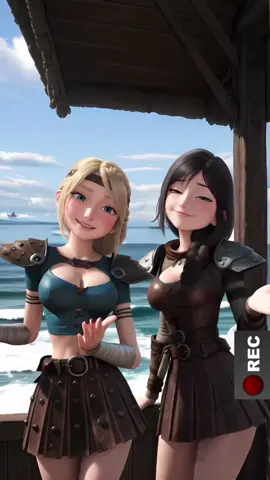 Astrid & heather, dancing Gata Only (Remix). #astrid #astridhofferson #astridai #aidance #fyp 