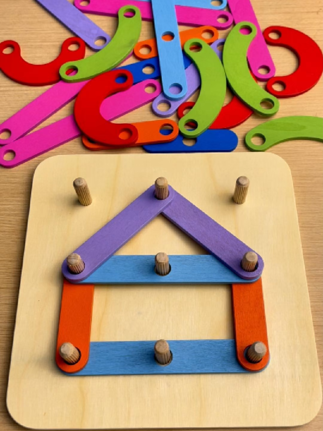 18*18cm Wooden Hundred Change Collage Toy Educational Puzzle Pillar Alphabet Blocks 🎀🪞🩰🦢🕯️#FYP #WOODEN #TOYS #COLOR #BOX