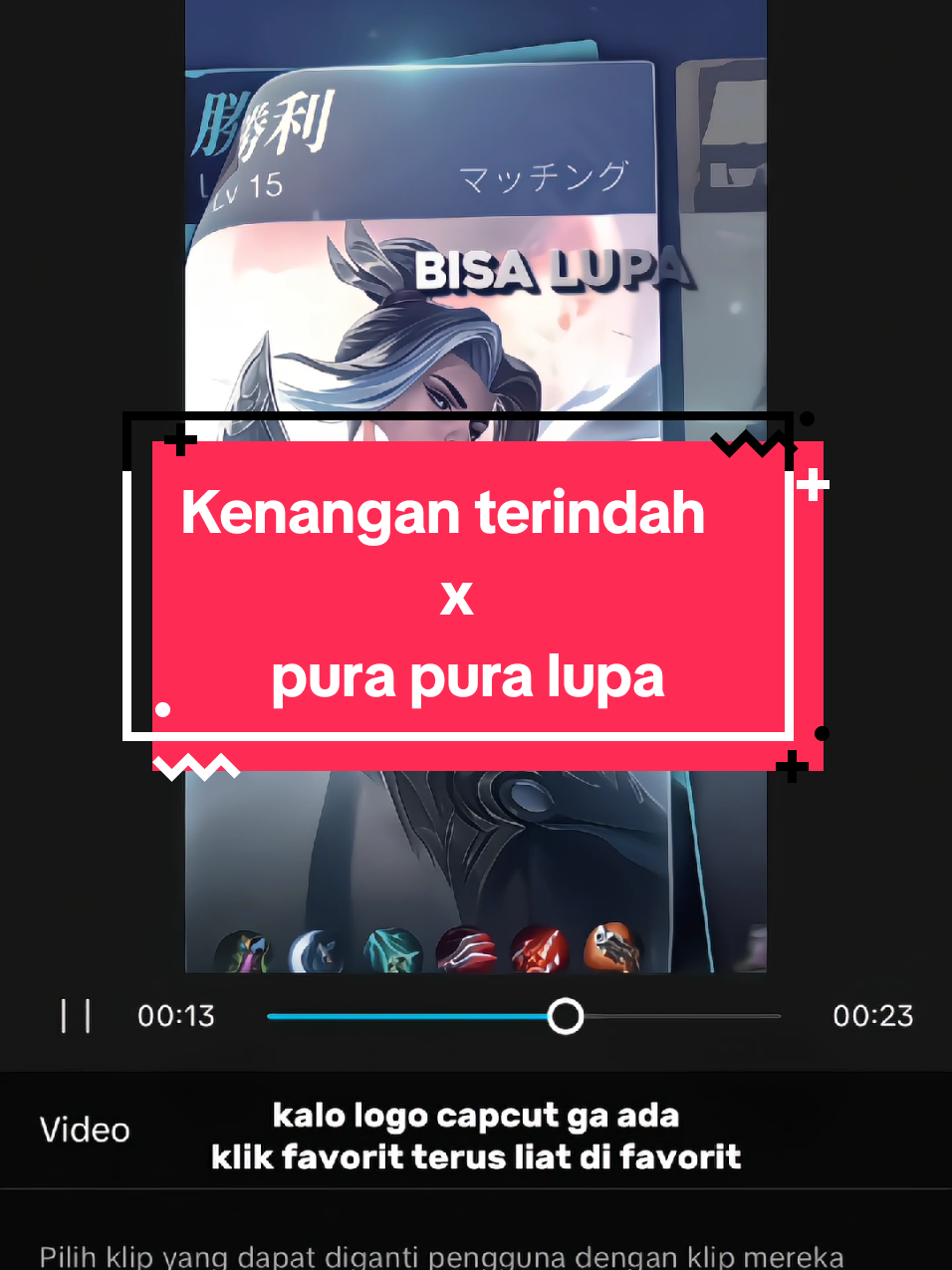 Kenangan terindah x pura pura lupa || Cr @𝐄𝐙𝐑𝐀 #templatemlbb #fyp #mlbb  #CapCut 