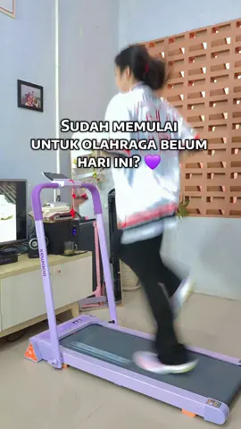 yuk mulai 🥰 #treadmill #olahragadirumah #aktifbergerak #sehat #olahraga 