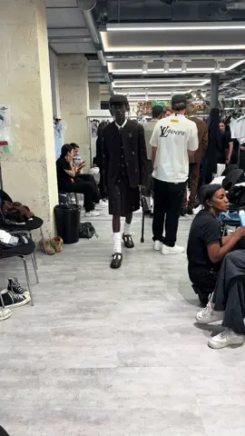 Louis Vuitton bts , first show of Pharrell for lv  #tik_tok #fyp #model #fashion #cherifdouamba 