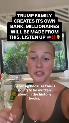 Comment “level up” to help take advantage of this new banking system and learn about crypto and blockchain inside The Crypto Inner Circle 🔥🇺🇸🚀 #trump #wlfi #cryptocurrency #investing 