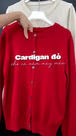Sắm màu đỏ cho cả năm may mắn ❤️ #doxinhnhamelinfa #lendetkim #aolen #aolennu #cardigan #viral #xuhuong #thoitrang 