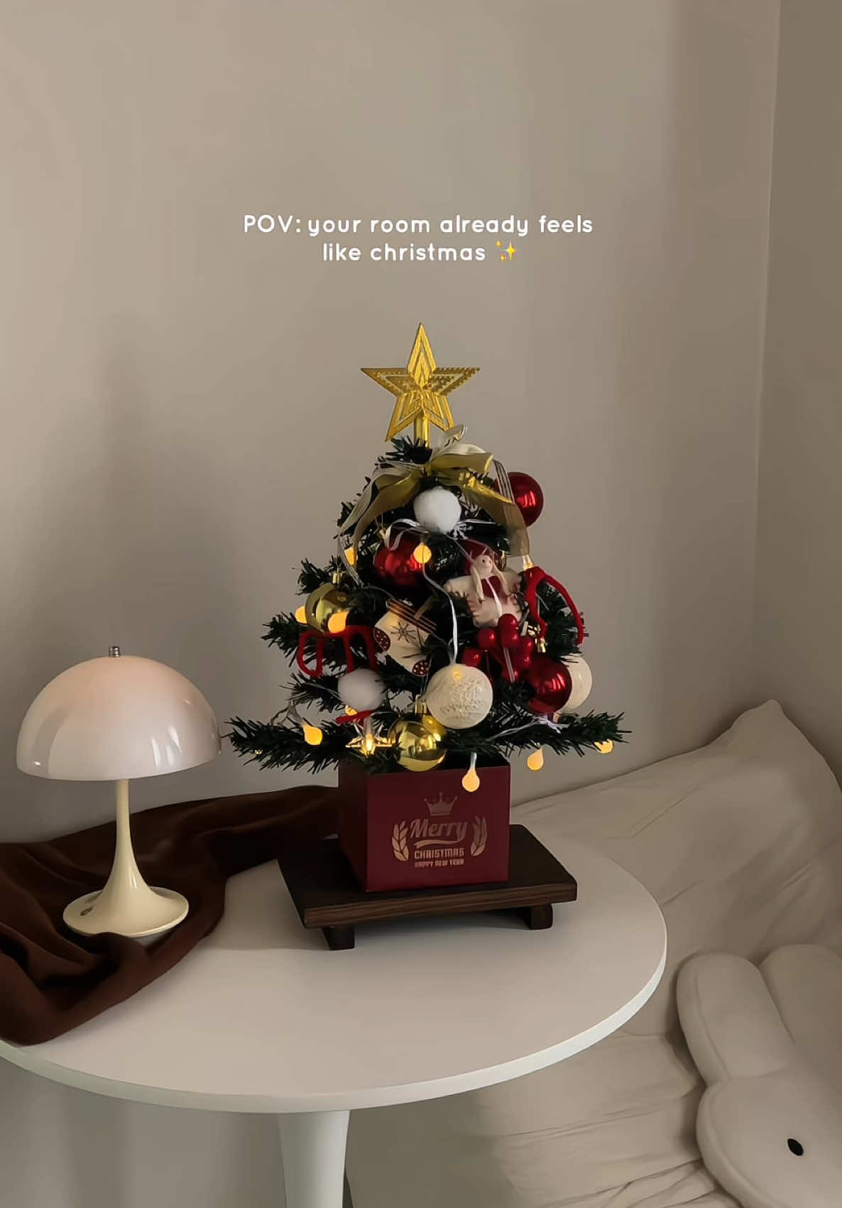 soft launch of christmas #minichristmastree #christmasdecor 