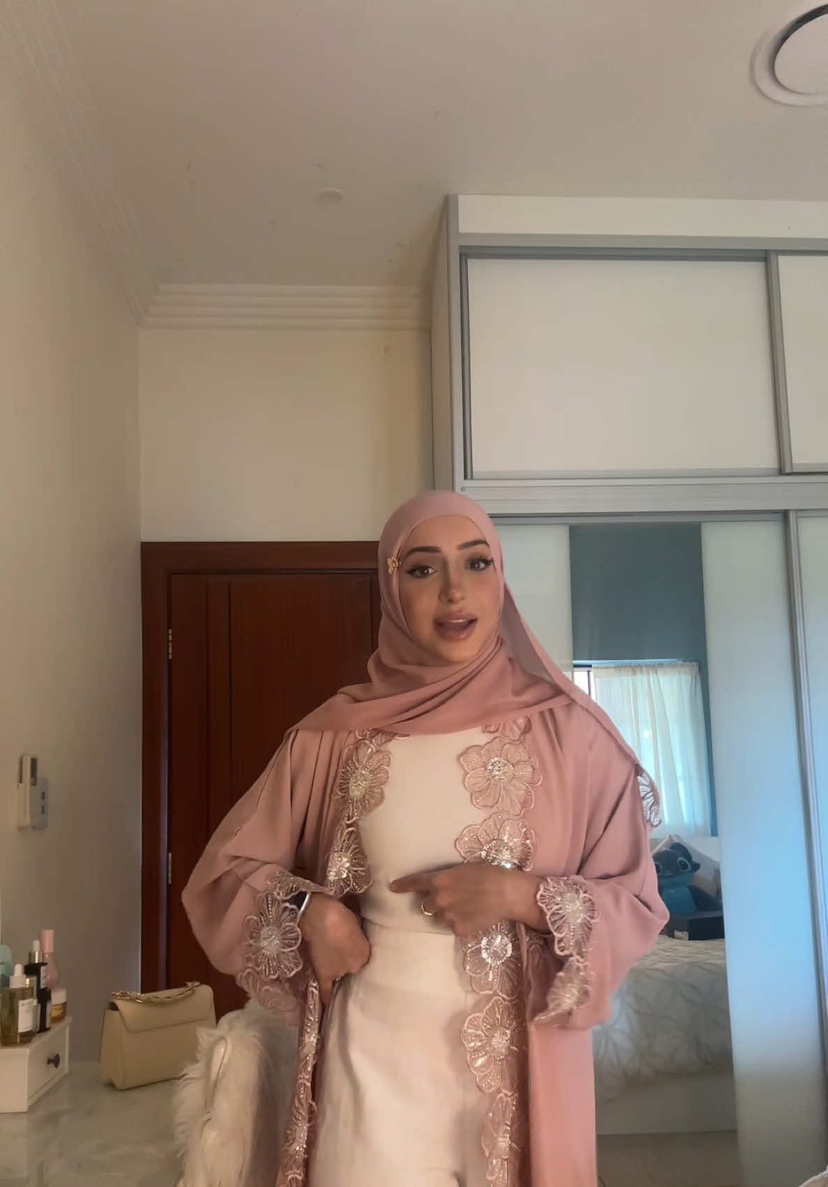 What should I name this abaya girls ? 🎀💕 .  UNRELEASED ABAYA  FROM @jumeirahboutique.aus   #abaya #sydney #foryoupage #trending 