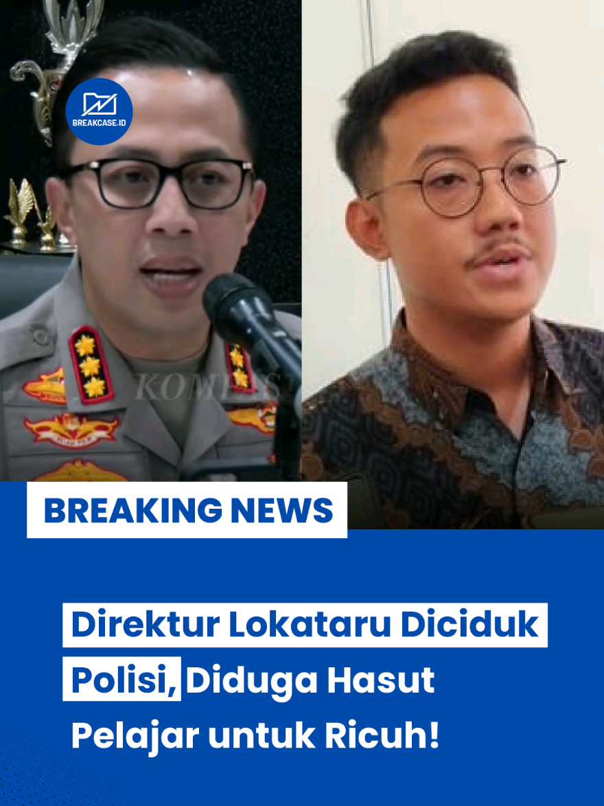 BREAKING NEWS 🚨 Direktur Eksekutif Lokataru Foundation, Delpedro Marhaen, ditangkap polisi karena diduga menghasut pelajar dan anak untuk melakukan aksi anarkis pada demo 25 Agustus 2025 di Jakarta. Polisi menjerat Delpedro dengan beberapa pasal, termasuk Pasal 160 KUHP, UU ITE, dan UU Perlindungan Anak, atas dugaan provokasi, penyebaran info bohong, dan perekrutan anak untuk aksi kriminal. Tim gabungan penyidik Polda Metro Jaya telah mengumpulkan bukti sejak aksi berlangsung. Delpedro kini resmi berstatus tersangka. 📌 Fakta penting: - Aksi diduga melibatkan pelajar dan anak. - Proses penyelidikan sudah berlangsung sejak 25 Agustus. - Polisi menegaskan langkah hukum tegas untuk mencegah kerusuhan. #Lokataru #DelpedroMarhaen #PolisiTangkap #HukumKriminal #beritaterkini 