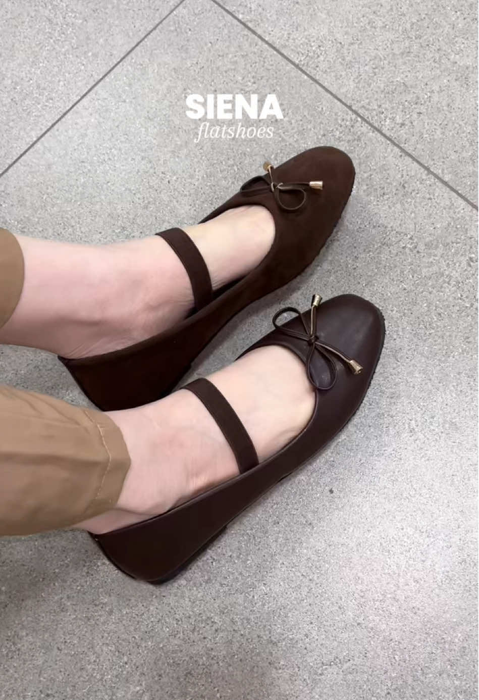 flatshoes yang bisa buat kaki keliatan cerah 🤎✨  | Siena flatshoes by @winodofficial  #sienaflatshoes #flatshoes #sepatuwanita #fyp