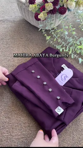 Warnanya cerah dikulit 🥰 #abaya #abayastyle #burgundy #abayamewah 