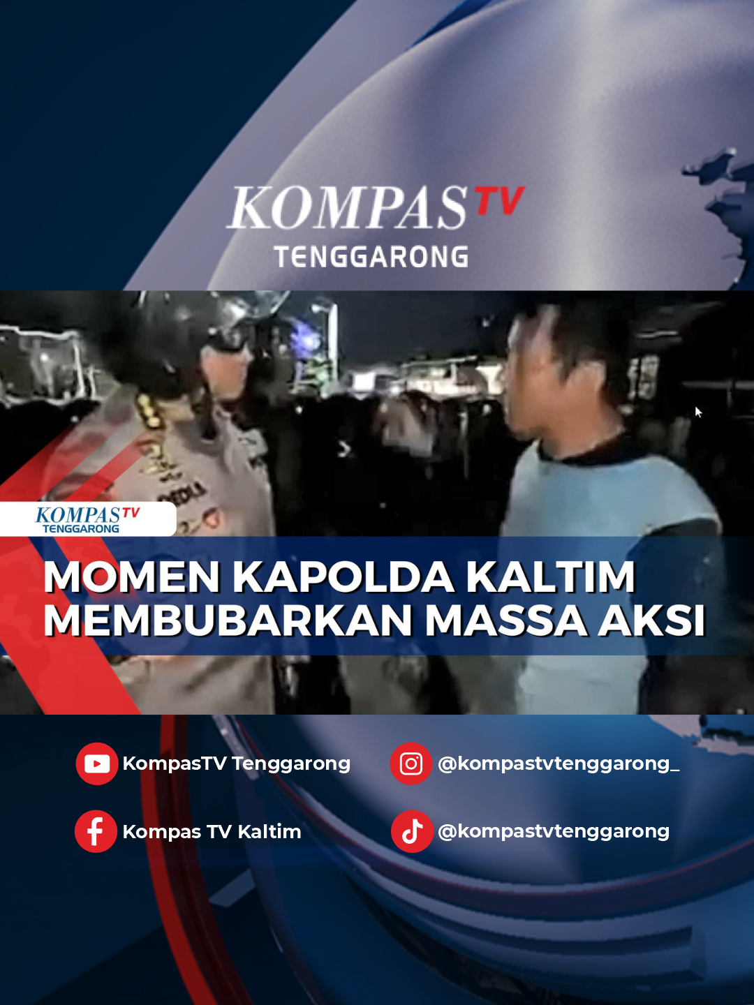 Momen Kapolda Kalimantan Timur, Irjen Pol. Endar Priantoro, S.H., S.I.K., C.F.E., M.H., mencoba berdiskusi kepada salah satu massa aksi untuk membubarkan diri. Simak berita lainnya di kompas.tv #demo #mahasiswa #buruh #ojekonline #dprdkaltim #kapoldakaltim #samarinda #kalimantantimur #kompastv