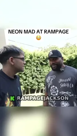 NEON MAD AT RAMPAGE😳😂 #neon #rampagejackson #rampagejacksonknockouts 