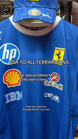 Shop through the link in bio 🔥🔥🔥#motorsportmerch #ferrarif1 #ferrarimonza #monzagp 