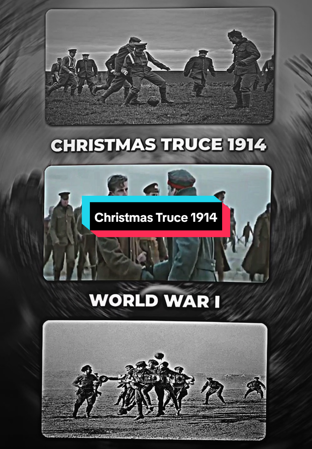 perdamaian✨ penjelasan 👇  The Christmas Truce of 1914 adalah peristiwa bersejarah selama Perang Dunia I yang terjadi pada malam Natal dan hari Natal tahun 1914. Berikut adalah beberapa poin penting tentang peristiwa ini: Latar Belakang: - Perang Dunia I: Perang Dunia I telah berlangsung selama beberapa bulan, dan pasukan di kedua belah pihak telah mengalami banyak korban dan kelelahan. - Front Barat: Peristiwa ini terjadi di Front Barat, khususnya di daerah Flanders dan Prancis, di mana pasukan Inggris, Jerman, dan Prancis saling berhadapan. Peristiwa: - Gencatan Senjata: Pada malam Natal dan hari Natal tahun 1914, pasukan di kedua belah pihak secara spontan melakukan gencatan senjata dan melakukan pertukaran hadiah, menyanyikan lagu Natal, dan bahkan bermain sepak bola bersama. - Pertemuan di No Man's Land: Beberapa pasukan bahkan bertemu di 