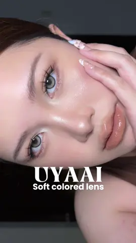 UYAAI soft colored lenses in K4 GRAY✨ #UYAAI #softcoloredlens #contactlenses #fyp 