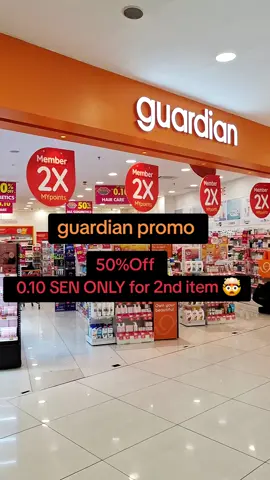 🔶️guardian promo 0.10SEN for 2th item ❗️#malaysia #fyp #shopping #promo #ti̇ktok 